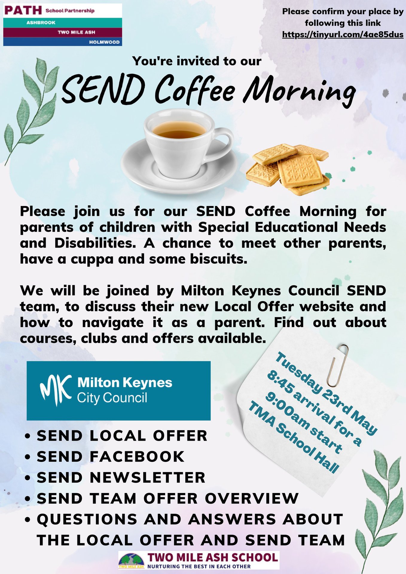 SEND coffee morning