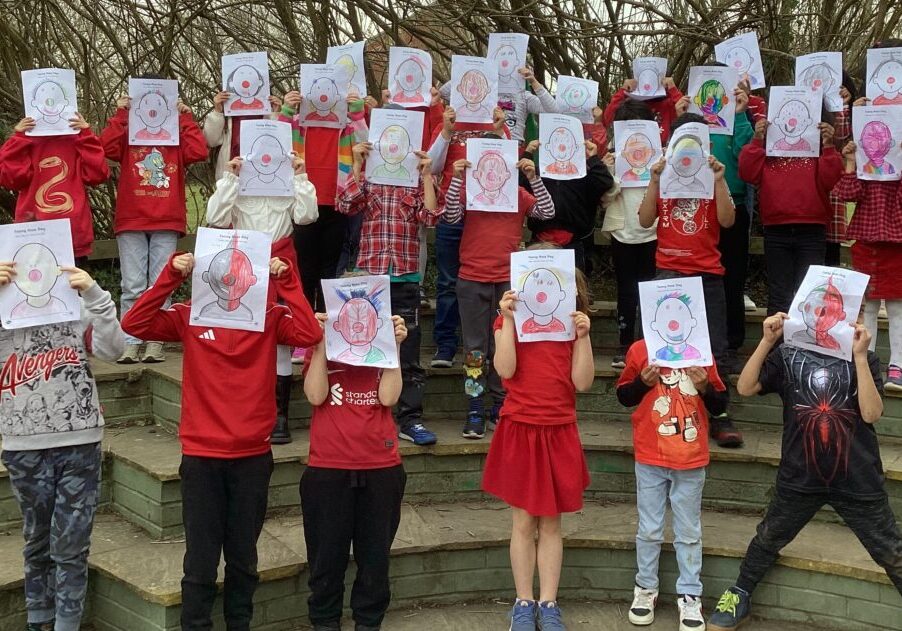 red nose faces