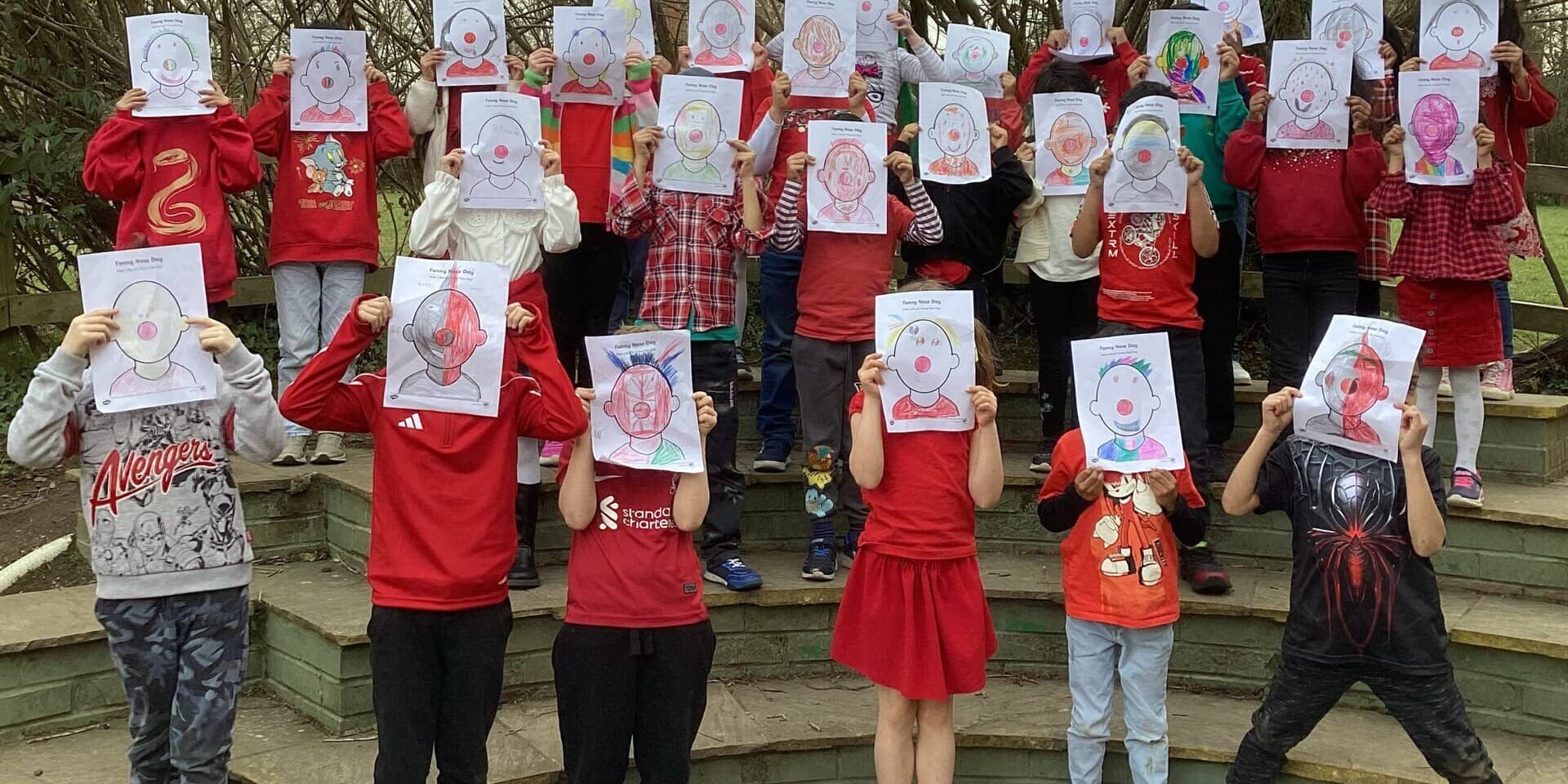 red nose faces